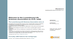 Desktop Screenshot of lifescience.lu