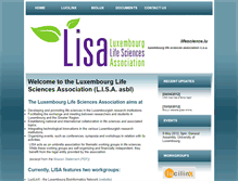 Tablet Screenshot of lifescience.lu